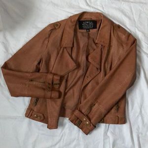 Faux Leather Moto Jacket